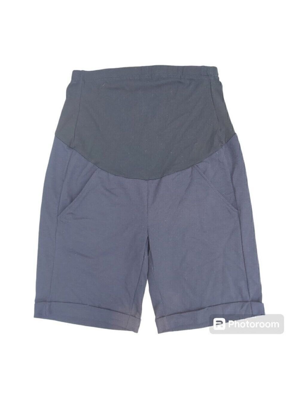 Bhome Maternity Bermuda Viscose Blend Shorts Over The Belly Full Panel, Size S
